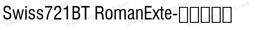 Swiss721BT RomanExte字体转换